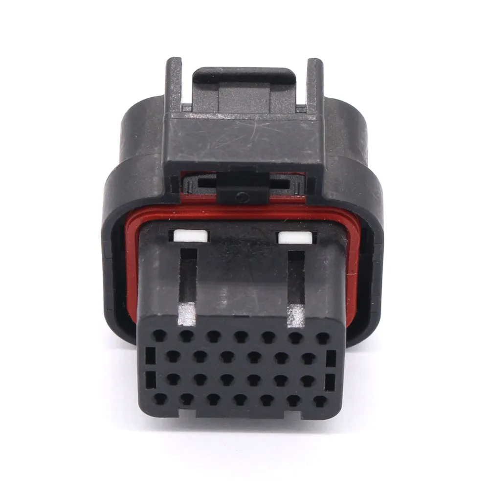 3-1437290-8 AMP SUPERSEAL 1.0 BLACK MEMALE-to-Board ECU Automotive 26 Pin Connector for Car