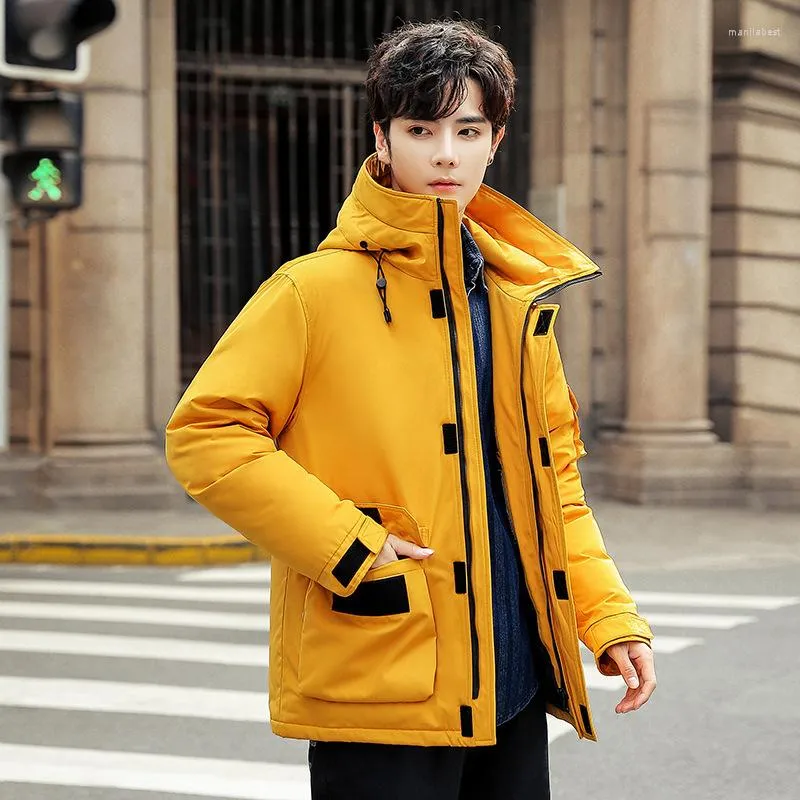 Mens yellow winter jacket cheap