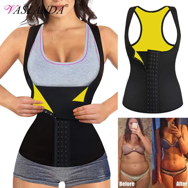 Shapers Women Women Shaperwear Neoprene Sauna Sweat Sweat Treiner Corset Tank Tampa Tampa de barriga de barriga de barriga Shaper Push Up 230504