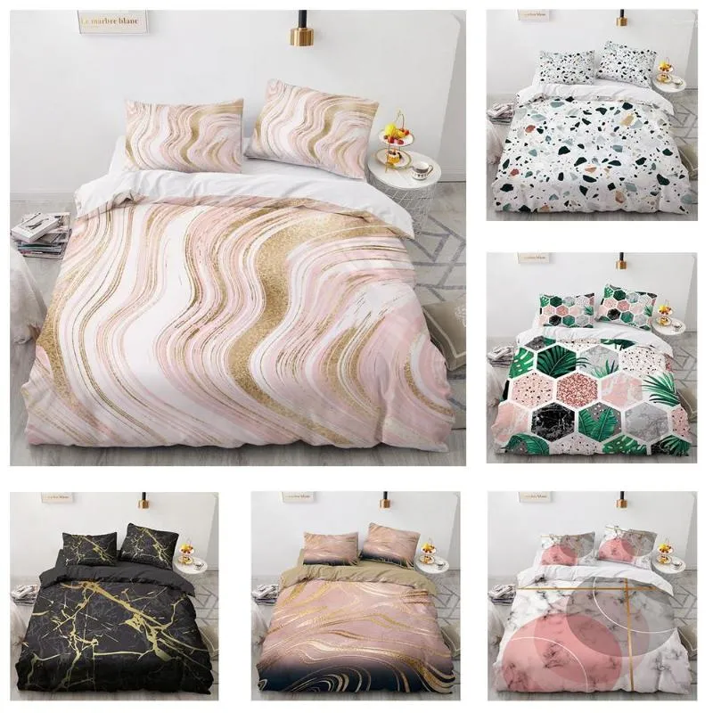 Bedding Sets 3D Rose Bed Linens White Flower Duvet Cover Pillow Shams Twin Double Size Classic Design Custom Quilt Case For Girl