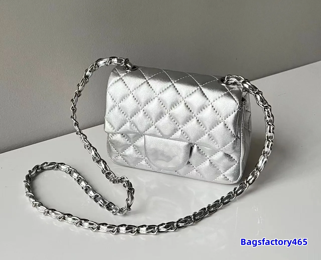 QC Chanel Mini Square in Lambskin w/Silver Hardware : r/DHgate