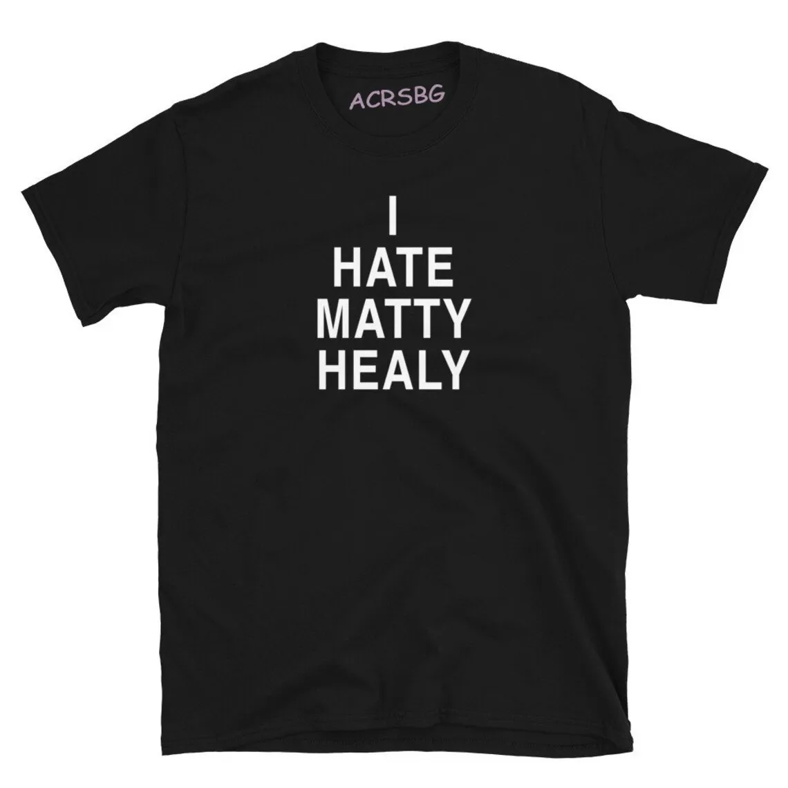 T-shirty męskie Nienawidzę Matty Healy parodia komedia mężczyźni t-shirty unisex cool moda okrągła szyja top tee man zwykłe luksusowe letnie jesienne ubrania 230504