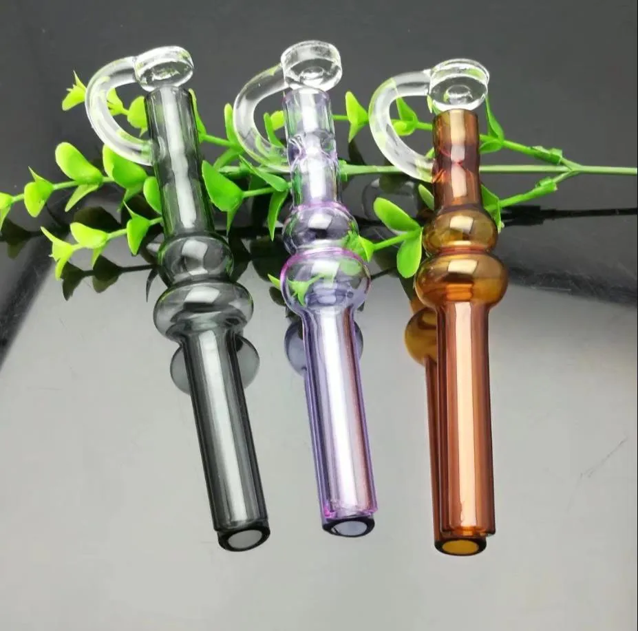 Rury palenia Aeecssories Glass Hookahs Bongs Kolorowa pokryta rura z tykwą