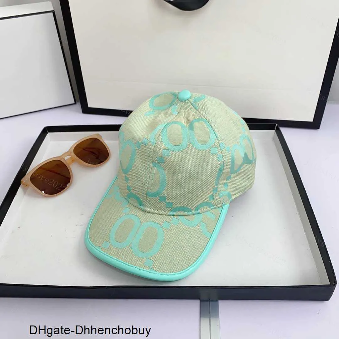 Luxurys Desingers Baseball Cap Casquette Jumbo G Hats and Caps for Mens Women Manempty Embroidery SunHats Fashion Leisure Design Fitted Hat Green Pink N3ED