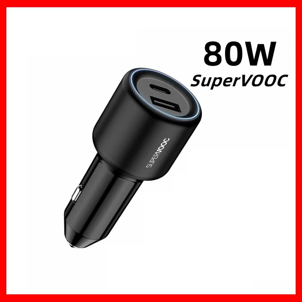 Per caricabatteria per auto Oneplus 80W Supervooc Fast Charge 3.0 Adattatore telefonico USB di tipo C per OPPO One Plus 10 Pro 5G Nord 2T CE 2 Caricabatteria per auto Caricabatteria per auto Caricabatteria per auto Ricarica rapida