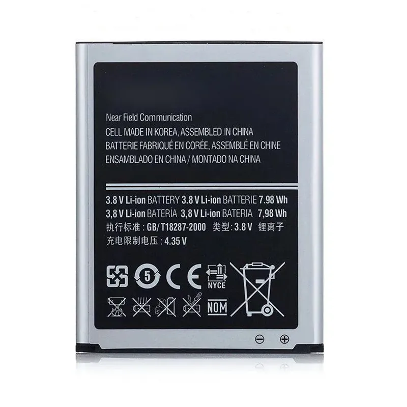 Nya EB-L1G6LLU-batterier för Samsung Galaxy S3 I9300 I747 L710 I9308 T999 I9305 M440S I9082 Uppladdningsbart batteri