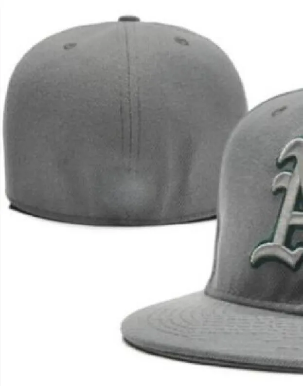 2023 Herren Baseball Full Closed Caps Sommer Marine Blue Letter Bone Männer Frauen Schwarze Farbe Alle 32 Teams Casual Sport flache Taillierungen "als" Oakland Mix Colors A3