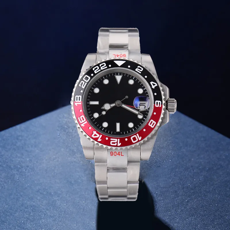Luxury Montre Automatique Black Watch For Men With Steel Band