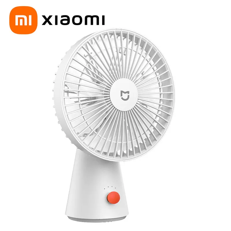 Xiaomi Mijia Desktop Fan Hand 2in1 محمولة نوع المروحة C-Celectral 4000mAh بطارية 4 تروس ضوضاء منخفضة للمكتب المنزلي