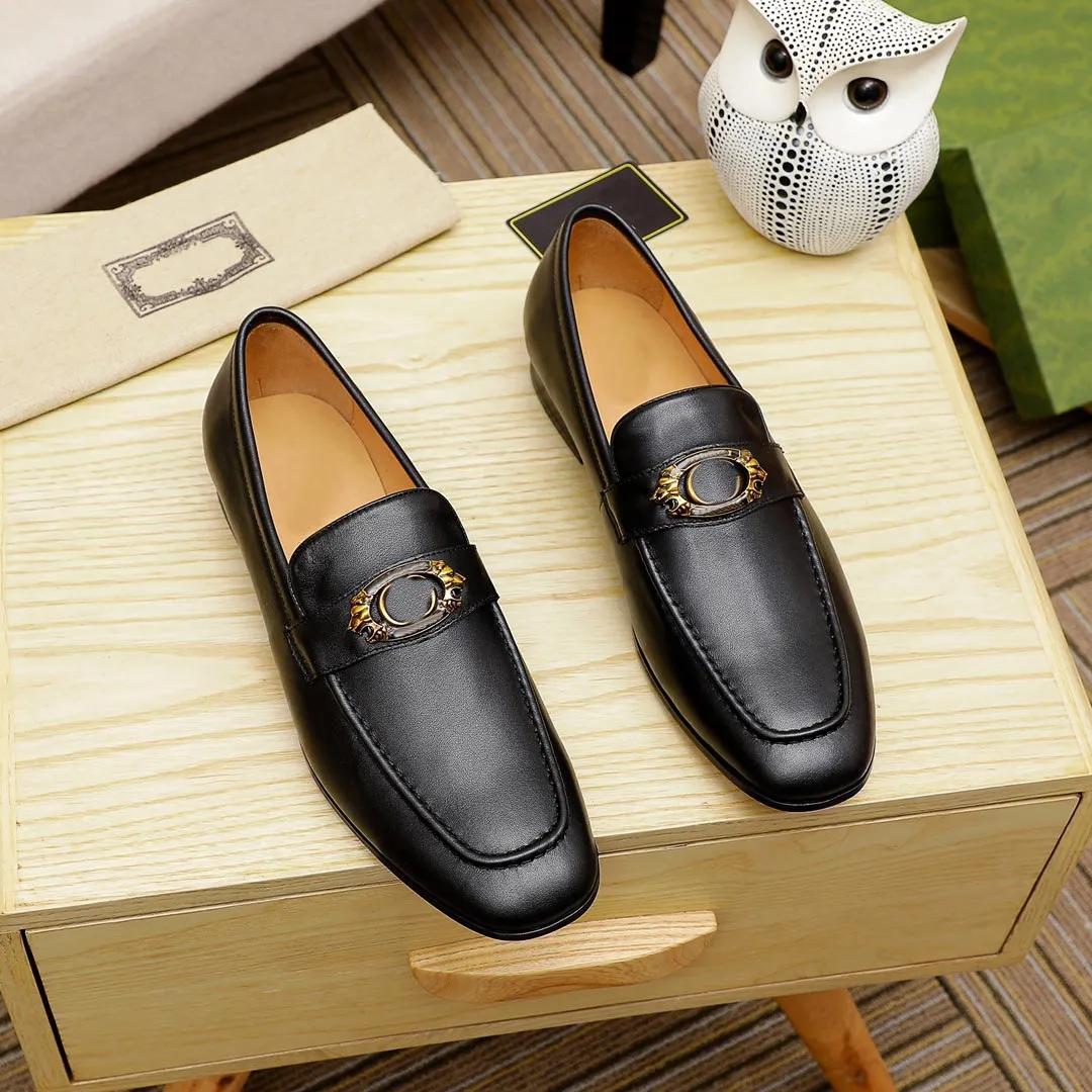 Bulk Mens Genuine Leather Loafers Slip On Dress Shoes For Wedding Business Casual Brown Black 2024 From Supershoespro 84.56 DHgate.Com