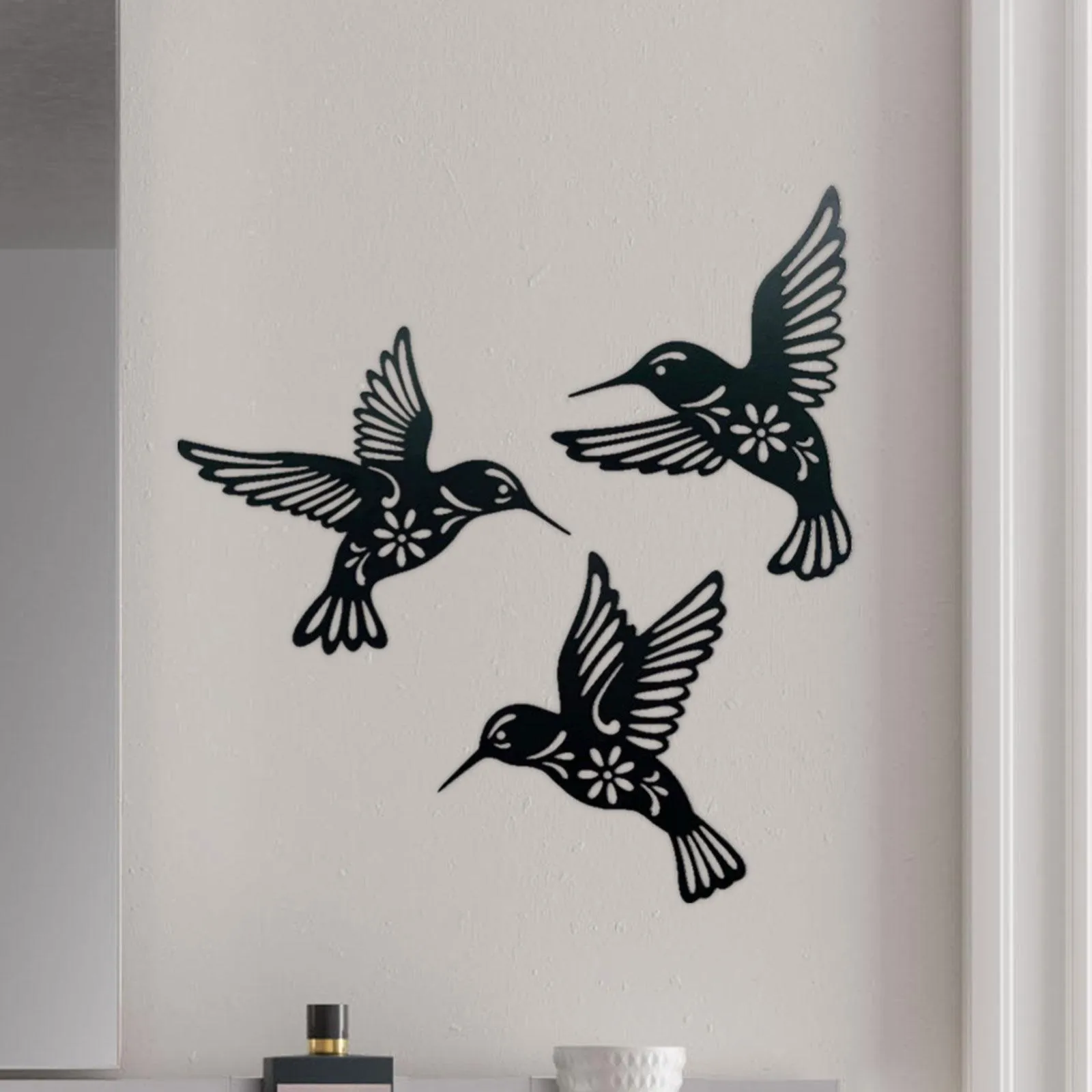 3 Pieces Bird Wall Art Decoration for Kids Nursery Patio Home Ornaments