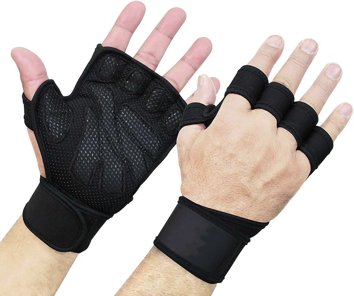 Silicone Fingerless Sports Gloves With Wrist Support For Cross Training Weightlifting And Fitness No Calluses Suits For Men And Women Weight Lifting Gloves 230504 From Nian07 13.28 DHgate.Com