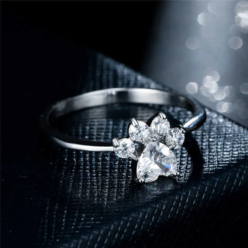 Anillo huella gato clearance