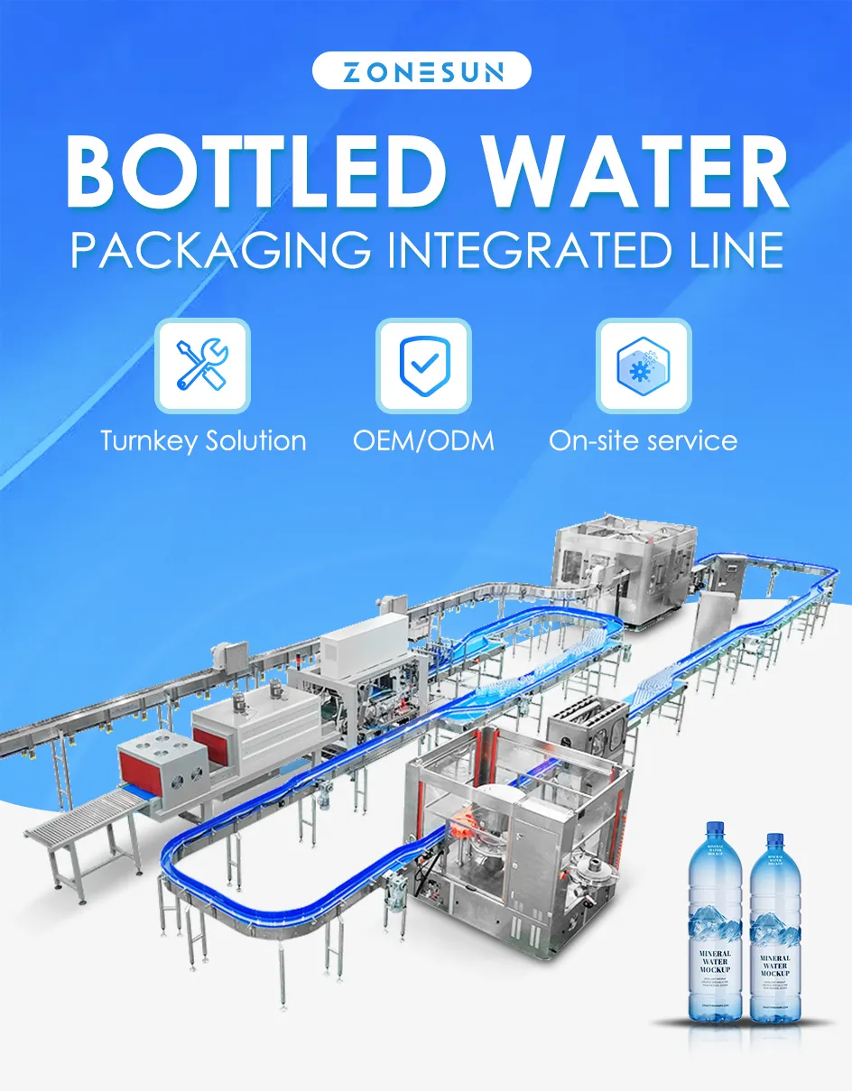 Wholesale ZONESUN Automatic Bottled Water Packaging Line: Integrated ...