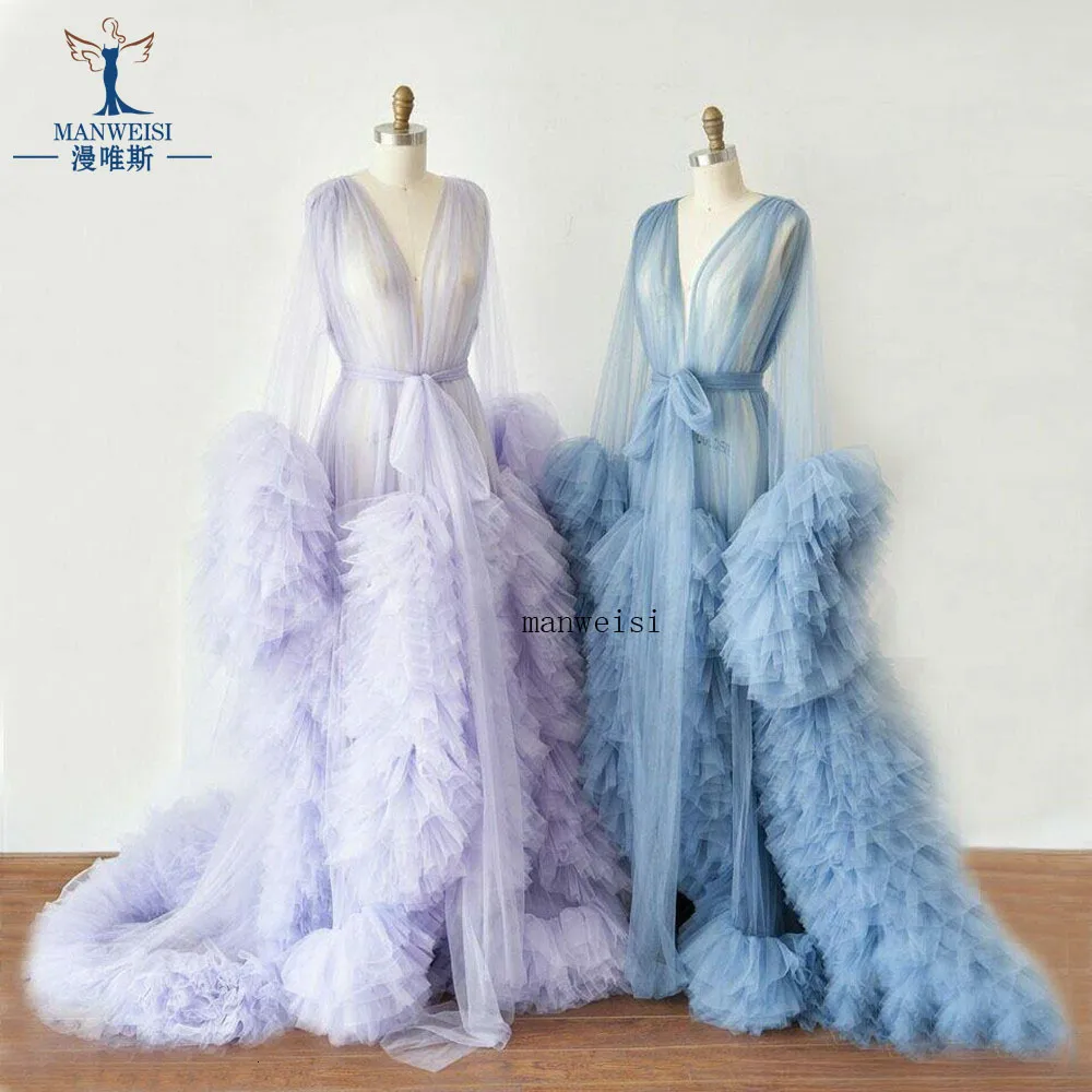 Casual Dresses Maternity Robe Long Tulle Bathrobe P O Shoot Birthday Sexy Bridal Fluffy Party Sleepwear Custom Made Gown 230505