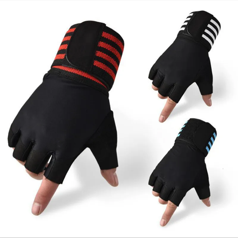 Gants de sport Gym Fitness Gants Demi Doigt Gant pour Haltérophilie Cross Training Gants d'entraînement avec Poignet 230504