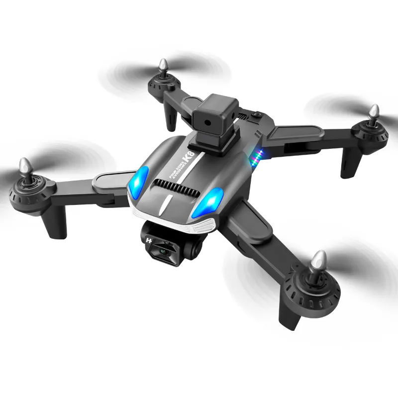 Foldable K8 Drone With Dual 4K HD Cameras Obstacle Avoidance And
