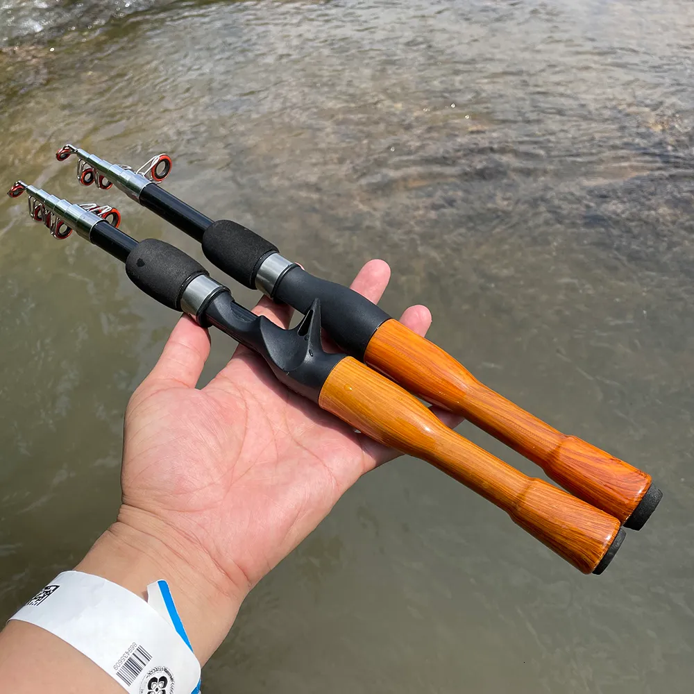 Carbon Spinning Beginner Fishing Rod Mini Short Light Travel Lure For Boats  Available In 1.3m, 1., 6m And 1,8m Sizes Baitcasting And Casting 230505  From Bai07, $9.37