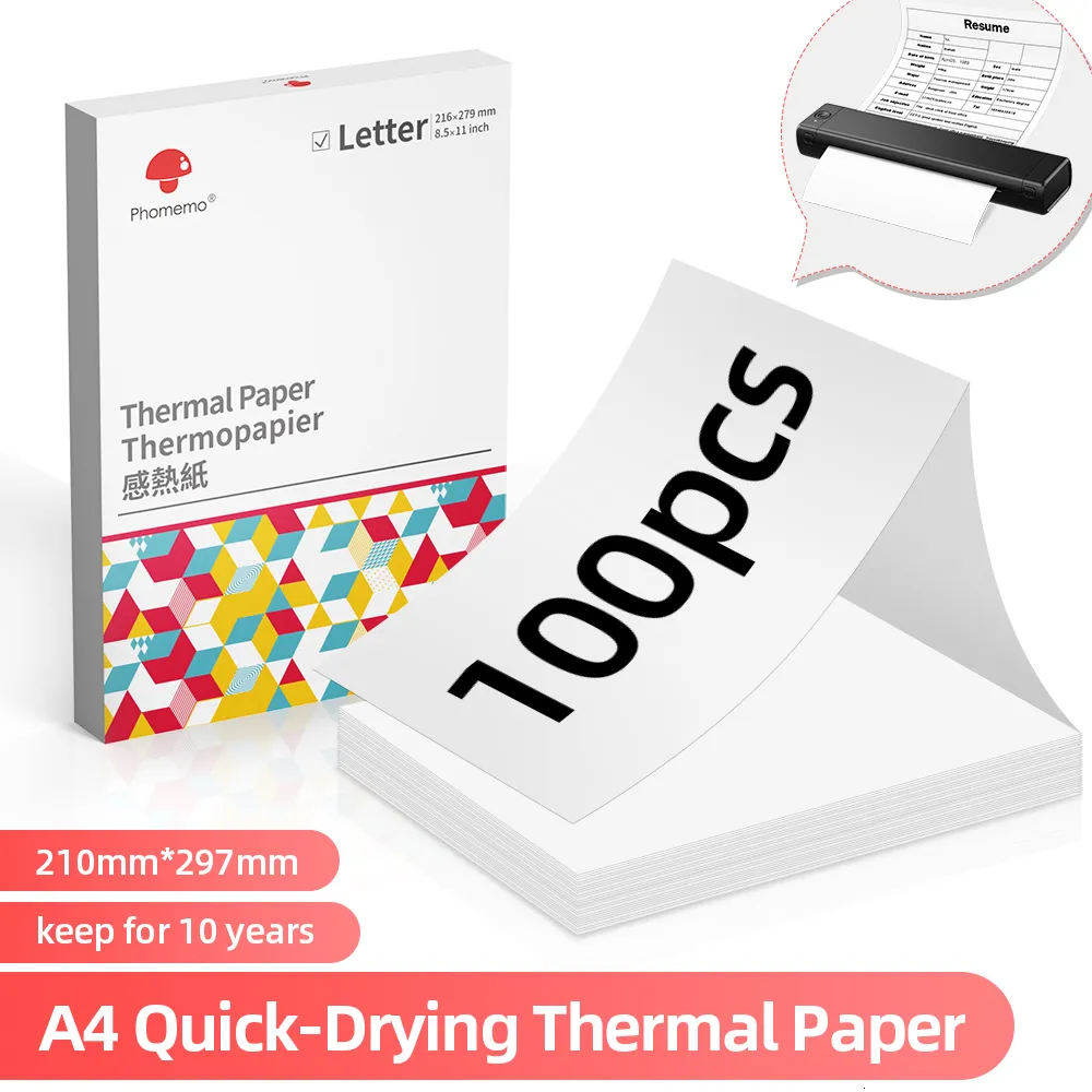Thermal Paper Phomemo A4 Multipurpose Printing Compatible For M08F And  Brother PJ762 PJ763MFi 230504 From Nan0010, $21.1