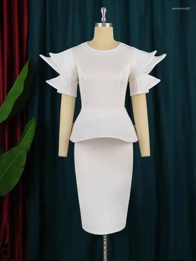 White peplum bodycon dress online