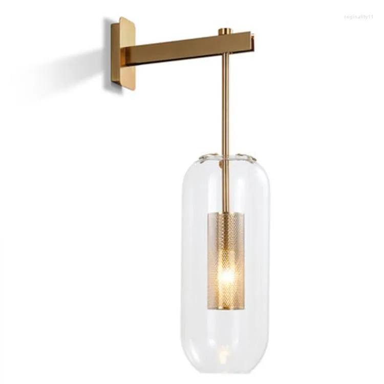 Vägglampa antik badrum belysning trä remskiva modern dekor lampan sovsal