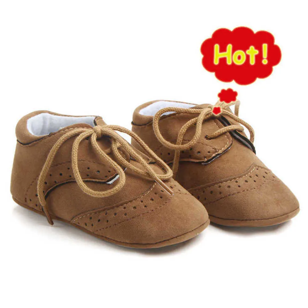 Athletic Outdoor New Autumn 5 Colors Spädbarn Baby Boy Boots Soft Sole Pu Leather Crib First Walkers Anti-Slip Shoes 0-18 månader