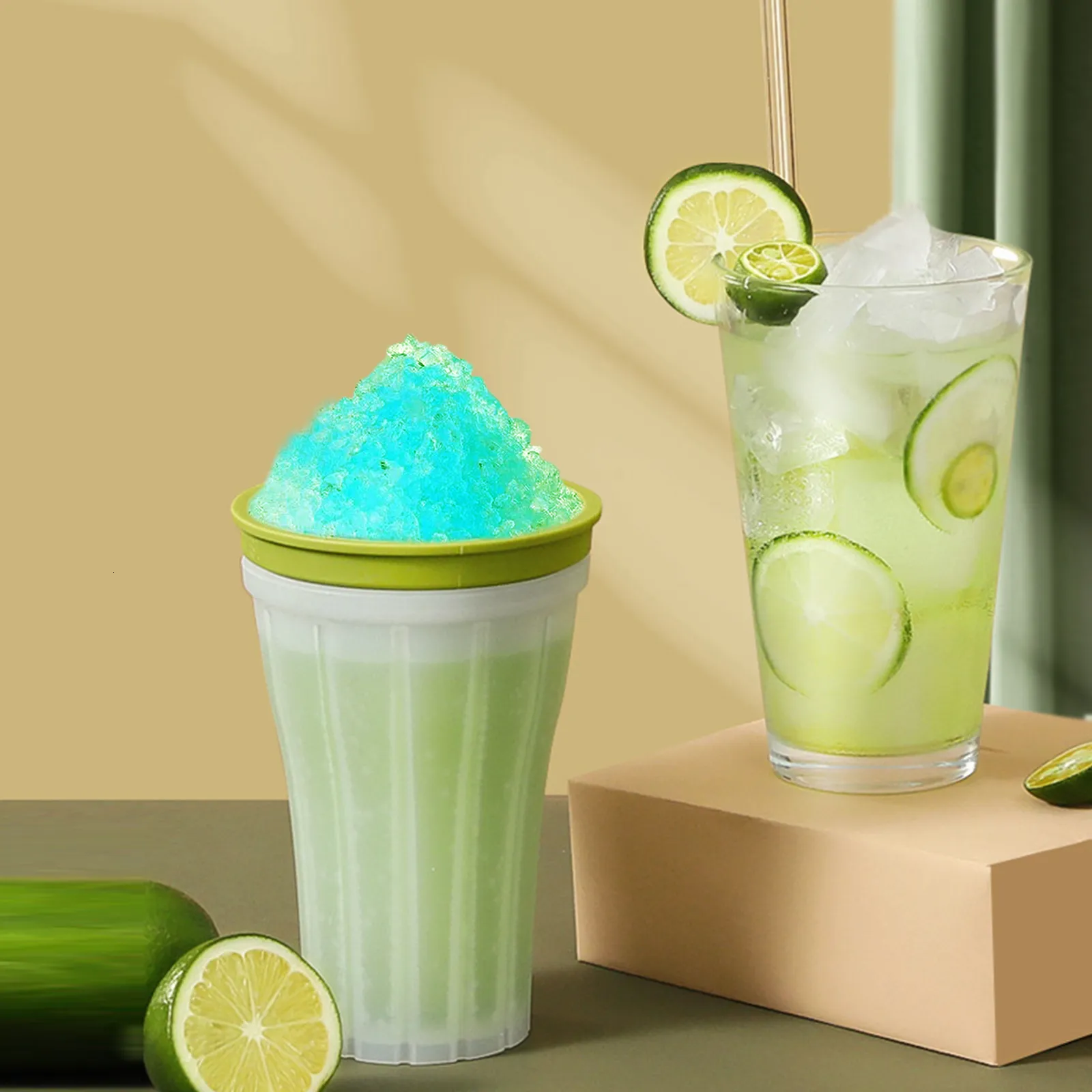 Ice Cream Tools Summer Squeeze Homemade Milkshake Bottle 150mL Pill proof Smoothie Cup Pinch Fast Cooling Magic Cup Ice Cream Slushy Maker 2024