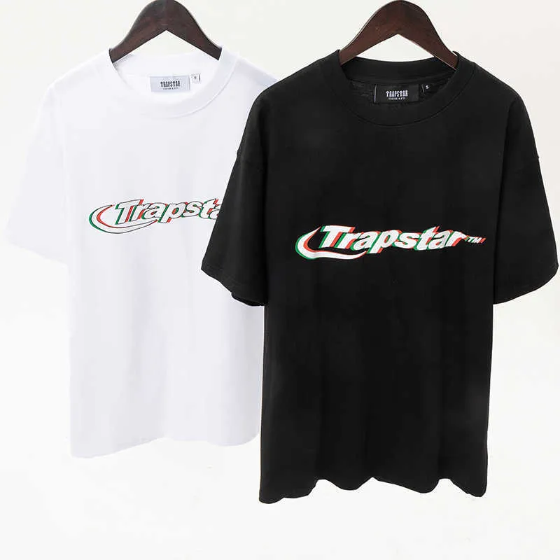 デザイナー ファッション 衣類 Tシャツ Tシャツ アメリカン ファッション レーベル Trapstar ファントム プリント ストリート メンズ レディース ルーズ リラックス 夏 ラウンドネック 半袖 Tシャツ トレンド