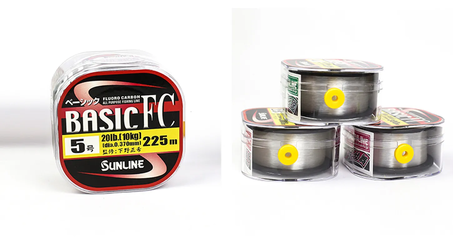 SUNLINE Basic FC 100% Black Fluorocarbon Fishing Line 300 225