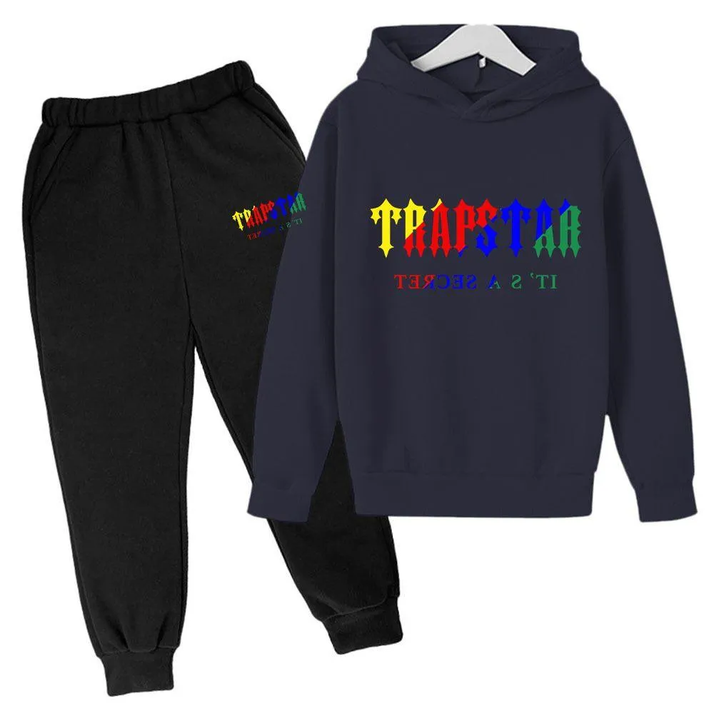 baby kids designer clothes set trapstar toddler clothes sweater hooded kid tracksuits 2 pieces sets boys girls youth children hoodies sweatshirt sweatpants
