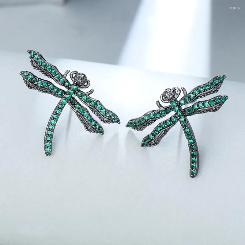 スタッドイヤリングMissvikki Butterfly dragonfly for women girms fashion trendyかわいいジュエリーキュービックジルコニアフレンド姉妹アクセサリー