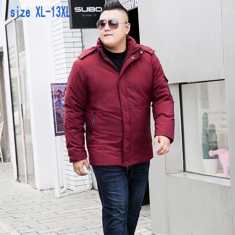 Red Casual Men's Jacket Coat Plus Size Winter Jacket