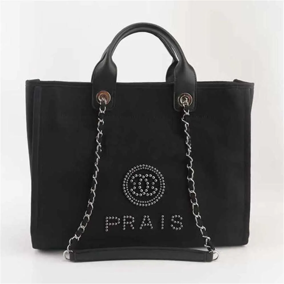 70% Off Purses on sale Luxury Brand Fashion Beach Bags Women Handbags Pearl Evening Bag Female Canvas Portable Classic Trend Big Handbag Ladies Backpack 1ssr