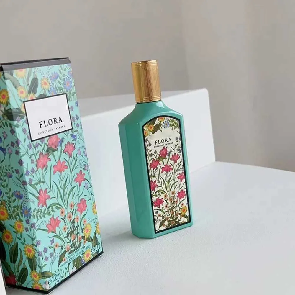 에어 크리너 향수 디자이너 여성을위한 향수 Flora Natural Female 100ml 스프레이 EDP 항생제 탈취제 3.3 fl.oz 오래 지속되는 유쾌한 빠른 선박