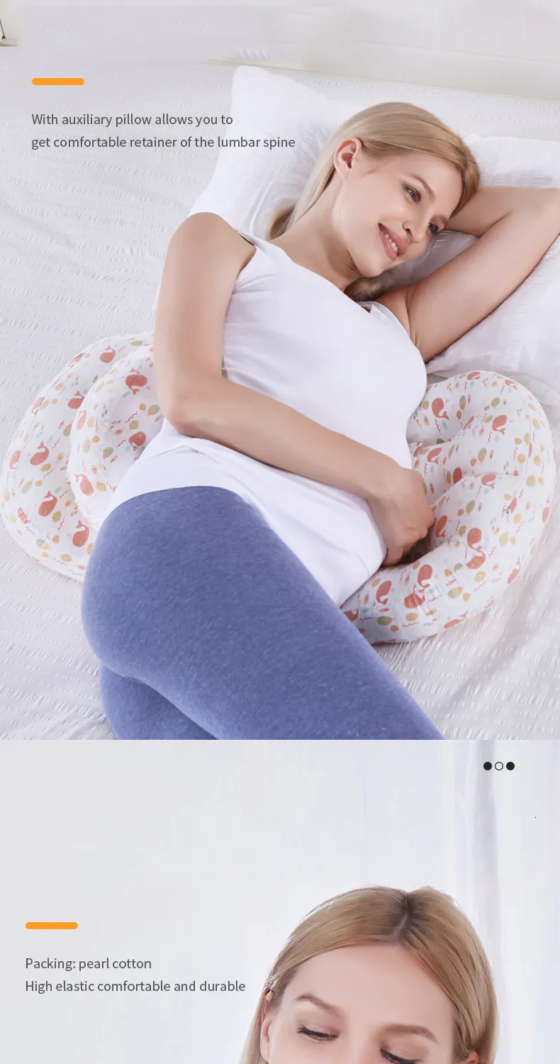 Maternity Pillows Cotton Waist Maternity Pillow For Pregnant Women Pregnancy Pillow U Full Body Pillows To Sleep Pregnancy Cushion Pad Products 230504 From 12 06 DHgate