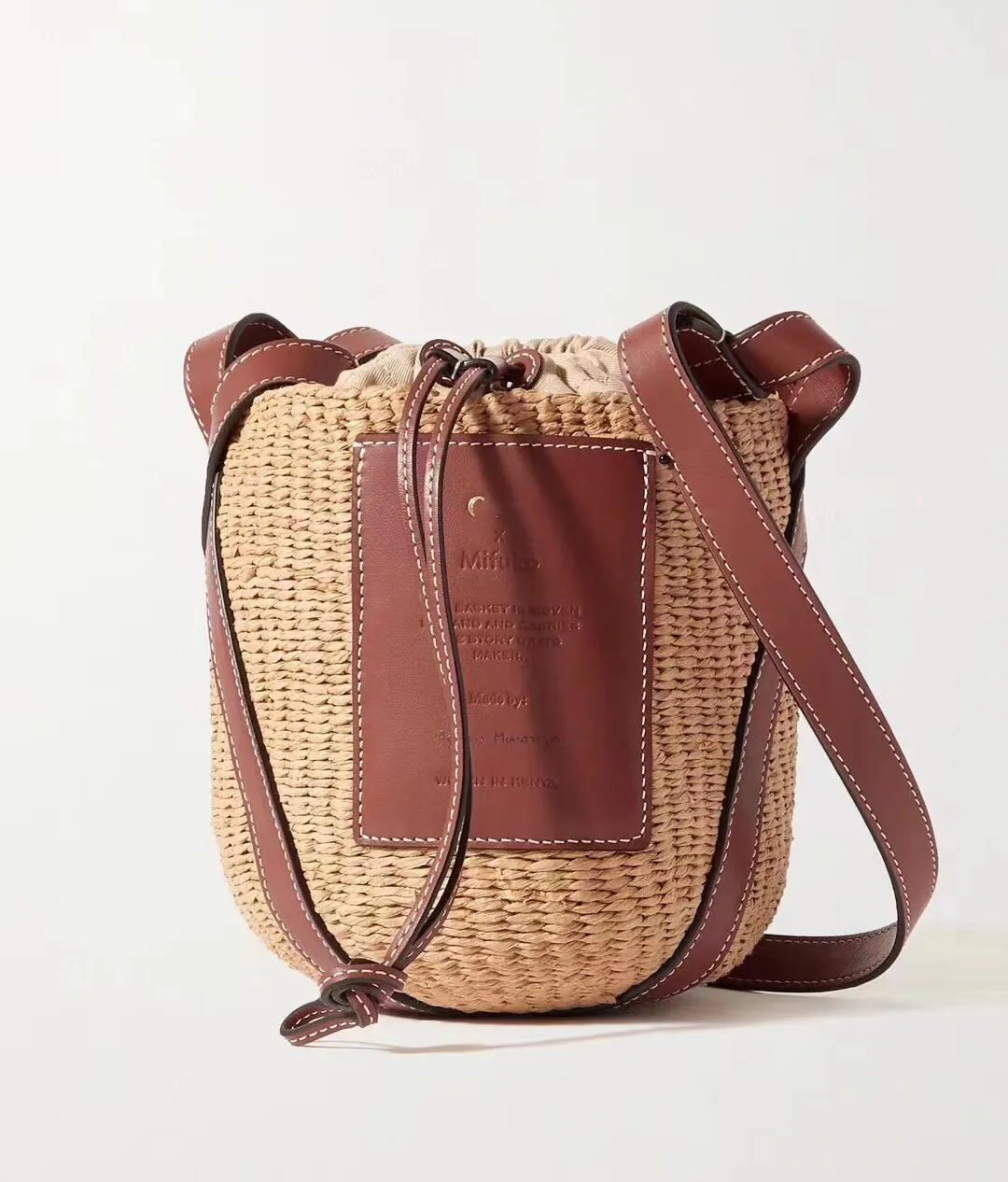 Chle Women Straw Beach Bag sznurka koszyka skórzane torby na ramię torebki i torebki Tote Beach Crossbody Projektanci Torba podróżna 2393