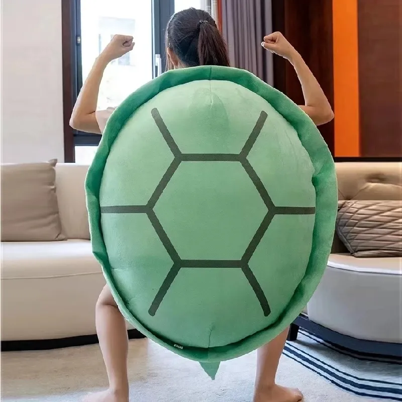 Plush Dolls Sale Funny Dress Wearable Adult Child Shell Creative Party Cosplay Tortoise Doll Stuffed Plush Pillow Cushion Interesting Gift 230504