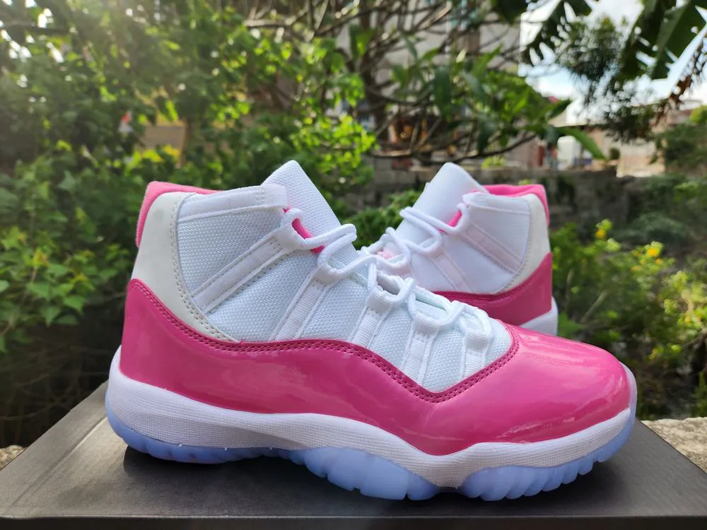 White and pink 11s top