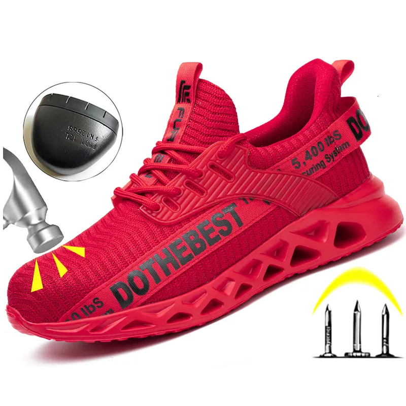 Steel Toe Safety Shoes For Men And Women, Lightweight Puncture Proof