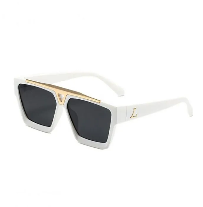 Luxury White Rectangle Sunglasses Mens For Women And Men With