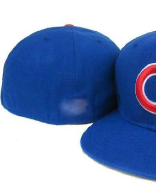2023 Męskie baseball pełne zamknięte czapki Summer granatowy liter kość mężczyzn Kobiety czarny kolor wszystkie 32 drużyny Casual Sport Flat Hats „C” „Chicago Mix Colours A1