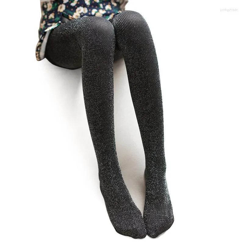 女性の靴下ファッションセクシーなシルバースレッド垂直ストライプレディースパンストホース快適なベルベット光沢のある弾性ロリータタイブリンジブリングタイツ