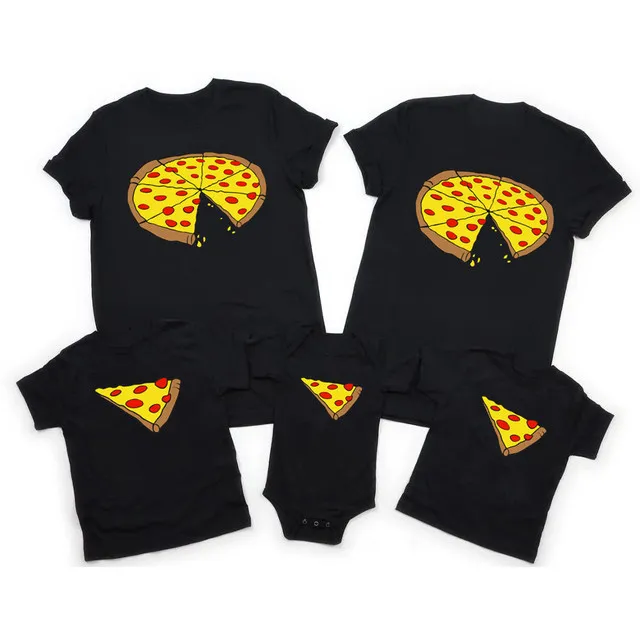 Summer Fun Pizza Print Matching Family Tops For Mom, Dad, And Kids Cotton T  Shirt And Bodysuit Set 230505 From Qiyuan06, $8.72