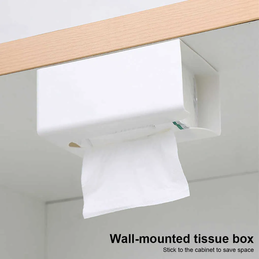 Under Wall Hanging In Wall Tissue Dispenser With Punch Free Paper Holder And Storage