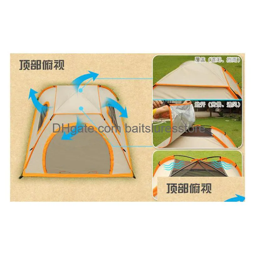34 people tent outdoors tents summer outdoors tents 2016 camping shelters for two people double aluminum rod against dhs fast