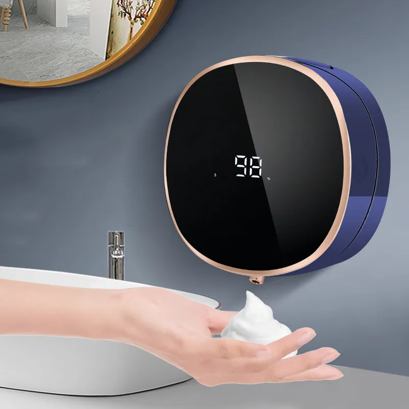 Dispenser di sapone liquido Dispenser automatici di sapone in schiuma per bagno Lavatrice intelligente a mano con ricarica USB Tre colori Materiale ABS di alta qualità 230504