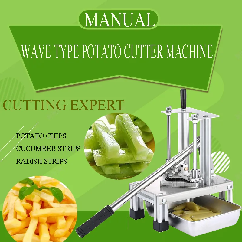 Stainless Steel Potato Chipper French Fries Slicer Chip Cutter Chopper Maker
