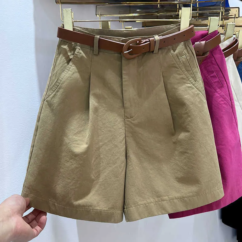 Red khaki shorts womens outlet