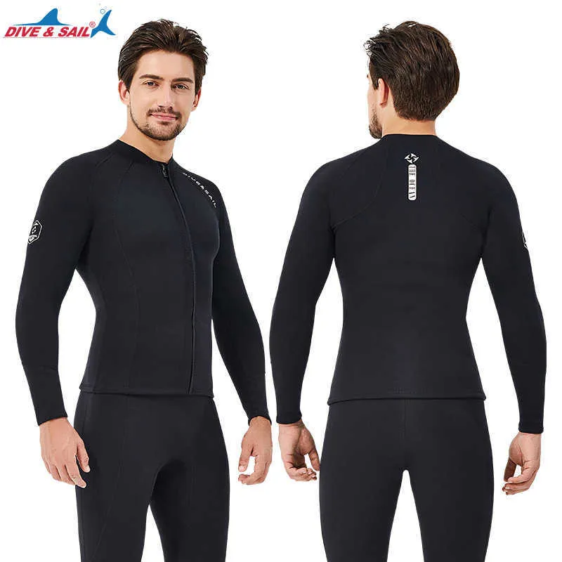 Nasiguny Strysis Premium Nurving Suit 2 mm Top Long Rleeves dla mężczyzn Kobiety Wetwuit Neopren Neopren Wets