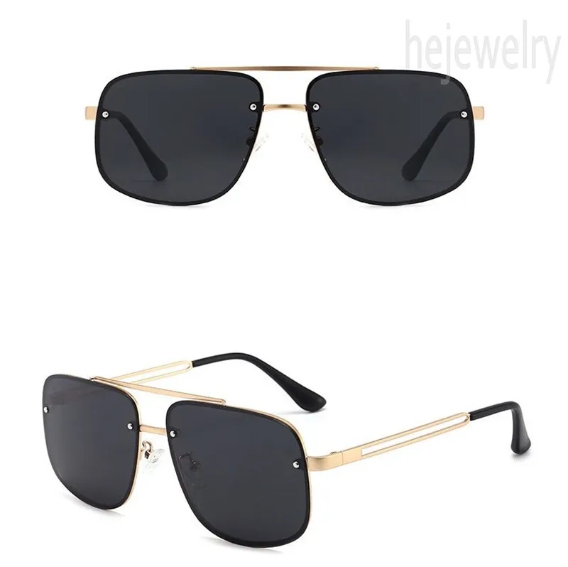 Ovale Linse Herrenbrille Designer Sonnenbrille Frauen exquisite Sommer UV-Schutz Gafas de Sol ausgehöhlte Metallrahmen Sonnenbrille Unisex als Geschenk PJ060 B23